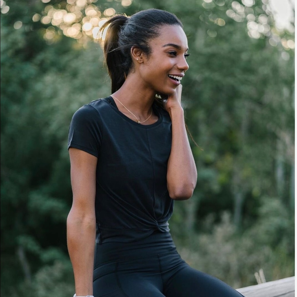 NWT Black Crop Top